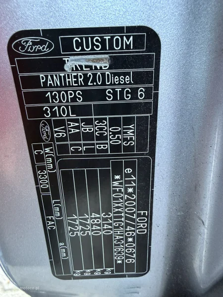 Ford Transit Custom 12