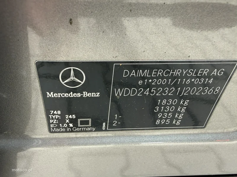 Mercedes-Benz Klasa B W245 B 170 16