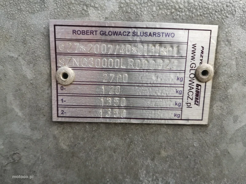Głowacz Do przewozu samochodów osobowych 10