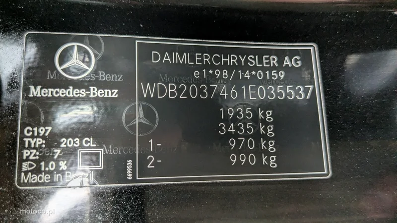 Mercedes-Benz Klasa C W203 C 180 24