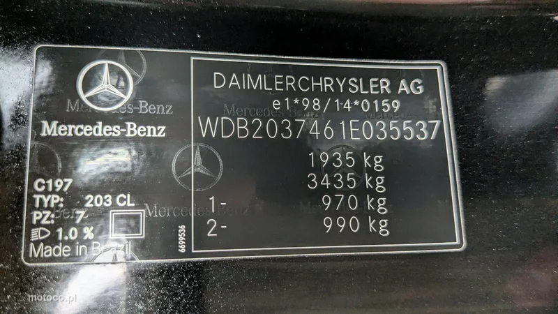 Mercedes-Benz Klasa C W203 C 180 25